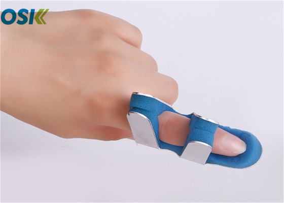 Tablilla dislocada azul del finger, tipo tablilla ortopédica del vendaje para heridas del finger