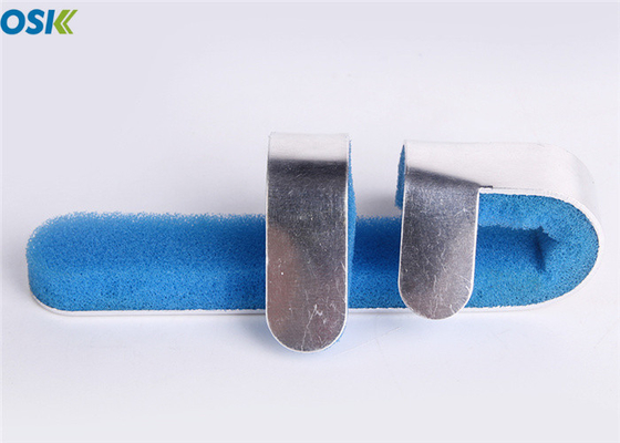 Material de aluminio roto tamaño universal de la espuma azul de la tablilla del hueso para el finger